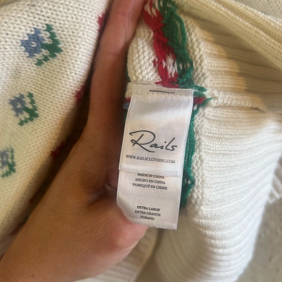 Rails Marie Alpine merino blend Sweater XL - Picture 9 of 11